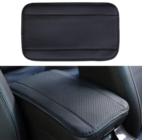 Auto-armlehnenbezug Auto Mittelkonsolenpolster Mittelarmlehne Abdeckung Auto Armlehnen Mittelkonsole Schutz All Seasons Fasermaterial Schwarz Armlehne Pad