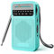 Radio portátil AM FM, con la mejor recepción, radio transistor Goodes con altavoz, funciona con pilas 2AA, conector para auriculares para interiores, exteriores y uso de emergencia, color verde