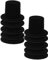 ifundom 20 Stück Mini-Zylinder Schwarze Kunststoff-Zylinder 2 4 Cm Miniatur-Zylinder Cupcake-Topper Weinflaschen-Abdeckung Dekoration Basteln Weihnachten Schneemann-Hüte Partygeschenke