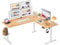 BEXEVUE L-förmiger Elektrischer Schreibtisch Höhenverstellbar - 160x140 cm L Form Stehpult mit 3 Memory Funktion Anti-Kollisions Technologie, Links und Rechts Austauschbar, Computertisch Ergonomischer
