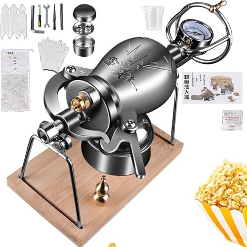 KYZTMHC Popcorn-Kanone Chinesische Popcornmaschine Nostalgia Healthy Popcorn Maker Druck-Popcorn-Popper Kleiner Puffreisbereiter für den Herd (Color : 300ml)