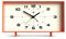 NEWGATE® Wideboy Wecker | Rechteckiges Retro-Design | Kürbis orange | Zifferblatt aus der Mitte des Jahrhunderts | Ideal für Nachttisch, Schreibtisch, Kaminsims oder Regal | Retro-Accessoires