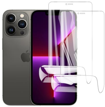 Glcrrpu 2 Pack Screen Protector for iPhone 13 Pro Max[6.7inch] High Sensitive Hydrogel TPU Film HD Clear Flexible,Self-Healing[Not Tempered Glass]