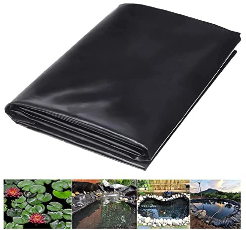CYJAZNHH Gummi Teichfolie, Fass Teich, Künstlicher Teich, 100% HDPE-Teichhäute, wasserdichte, reißfeste Plane for verstärkte Landschaftsgestaltung, Gartenbrunnen(1.5x10m)