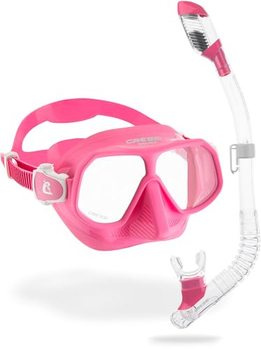 Cressi Kids Snorkeling Kit (Maschera e Boccaglio) per Bambini dai 7 ai 15 Anni - Rombo e Mini Dry: Progettato in Italia