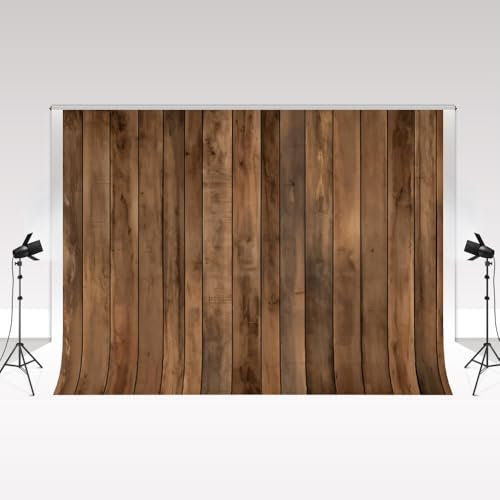 Kate Brown Old Wooden Floor Photography Backdrops 2.2x1.5m/7x5ft Wood Floor Newborn Baby Shower Backdrop Kids Birthday Party Plank Portrait Background Photo Studio Photozone