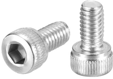 QUARKZMAN M4-0,7x8 Bulloni a Testa Esagonale 50pz Viti a Esagono Incassato in Acciaio Inossidabile 304 per Biciclette da Strada Bici Montagna Auto Moto