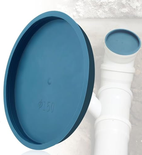 LPZMPZ Bouchon de manchon, couvercle d'extrémité, en polypropylène, pour tuyaux d'échappement, tuyau d'échappement, tuyau de ventilation (DN 150 mm)