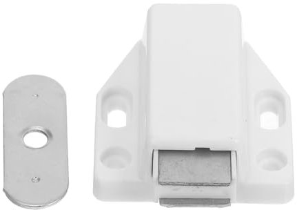 UKCOCO 10pcs Glass Cabinet Door Suction Cabinet Latch Lock Duty Touch Latch Magnetic Door Catch Cabinet Door Latch Shower Door Magnetic Latch Cabinets Cabinet Door Magnets White Abs