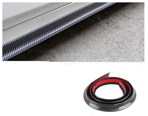 ROROL Front Spoiler Für B&MW E90 E39 E46 E91 F30 G20 E60 F11 F10 F07 G30 E53 Seitenschweller Universal 6D Carbon Türstreifen Lip Splitter Frontstoßstangen(1.5m Carbon)