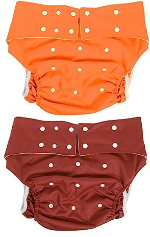 NOLITOY 2pièces Culotte Adulte Réutilisable Et Lavable Anti-fuites Absorbante Et Réglable Pantalon Urinaire Pour Personnes Âgées Protection Confortable Et Respirante