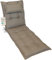 Herlag Liegenauflage AVA Sun-Guard 190x60x9cm | UV-Schutz gegen Ausbleichen | Extra Dickes Liegekissen 9 cm mit Kopfpolster | Liegepolster mit Deluxe-Komfort | Öko Tex 100 | Taupe