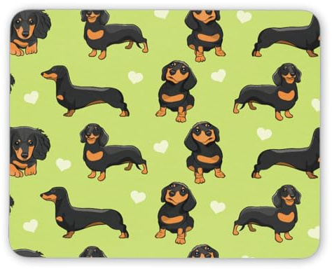 1 tapis de souris teckel noir brun clair – chien saucisse bleu chiot animaux animaux amoureux fan animaux motif maman papa tapis de souris tapis de souris IT #82548