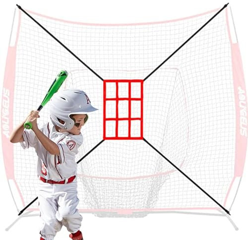 Baseball Softball Schlagen Pitching Net - Tragbares Schlag-Pitching-Batting, Trainingsnetz Baseball-Rücklaufsperre | Baseball Backstop Übungsnetz für alle Spielstärken Baseball-Übungsnetz tragbares