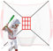 Baseball Softball Schlagen Pitching Net - Tragbares Schlag-Pitching-Batting, Trainingsnetz Baseball-Rücklaufsperre | Baseball Backstop Übungsnetz für alle Spielstärken Baseball-Übungsnetz tragbares