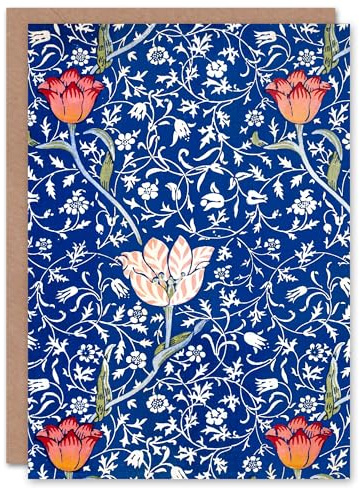 Artery8 William Morris Art Card Medway Art Nouveau Floral Pattern