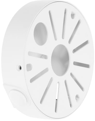 BAZEITFLOW Anschlussdose CCTV Montage für Sicherheitskameras aus Aluminiumlegierung mit Stabilem Design und Kabelversteck Weiß Dome für und Außenbereich