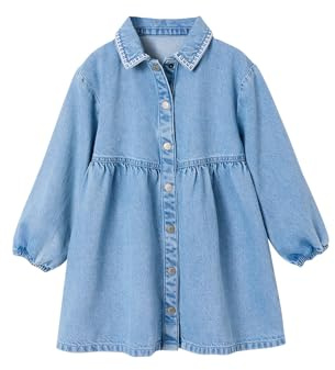 VERTBAUDET Kleid für Mädchen aus Denim