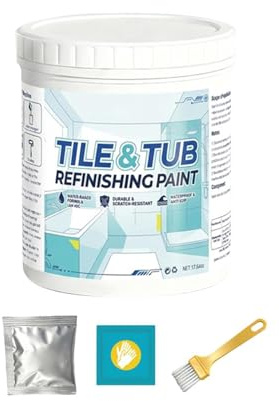 Peinture pour, 500g Revêtement douche rénovation, Peinture réparation, pour Lavoir Hôtel Salle de Bains Dortoir Évier Plan de Travail Cuisine