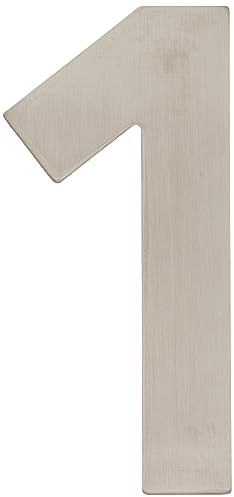 Meister - Numéro de maison - En inox - Design 3D - Excellente lisibilité - Possibilité de combiner chaque numéro - Signalétique pour mur, porte et portail, 424007