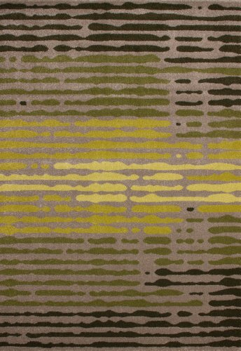 Lalee 347184835 Moderner Designer Teppich Muster Modern Art Hochwertig Größe 80 x 150 cm, grün
