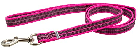 Gummierte Leine mit Handschlaufe - pink, 120 cm (1,2 m)