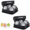 Flamen XXL Ice Ball Maker Mold, 4X Jumbo Ice Spheres Through BPA Free, Food Grade Quality Silicone Press, Best Ice Baller Tray Gadget for Whiskey, Gin and More, The Essential BAR Accessory(2Pack)