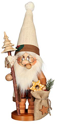 Räuchermann Wichtel Weihnachtsmann mit Stab - Christian Ulbricht 010784, Neuheit 2014
