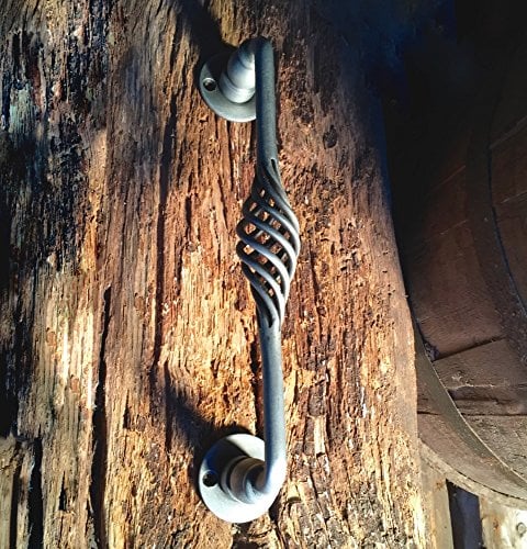 Antikas - Extravaganter Schmiede-Ziehgriff Stossgriff Landhausstil Haustür Antik-Beschlag