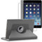 ebestStar - Funda para iPad Mini 1/2/3 Apple, Carcasa Capa Giratoria, 360 Protectora, Cuero PU Soporte, Gris + Cristal Templado