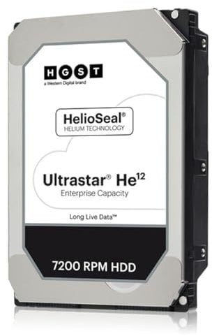 HGST Ultrastar HE12 12TB HDD SAS 12Gb/s 512E SE 7200Rpm HUH721212AL5204 24x7 8,9cm 3,5Zoll Bulk