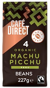 Cafédirect Fairtrade Machu Picchu Whole Bean Arabica Coffee, 200 g (Pack of 6)