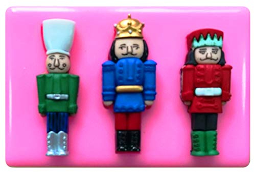 Christmas Vintage Nutcracker Silicone Mould Mold for Cake Decorating Cake Cupcake Toppers Icing Sugarcraft Tool by Fairie Blessings