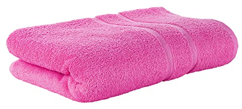 Premium Frottee Badetuch 100x150 cm in pink von StickandShine in 500g/m² aus 100% Baumwolle