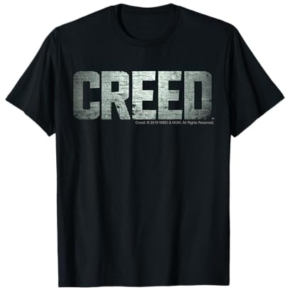 Creed Distressed Silver Movie Logo T-Shirt
