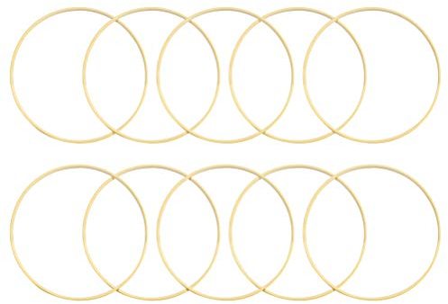 VOSAREA 10 stücke 15 cm Durchmesser Traumfänger Ring Runde Holz Hoop DIY Handwerk Werkzeuge