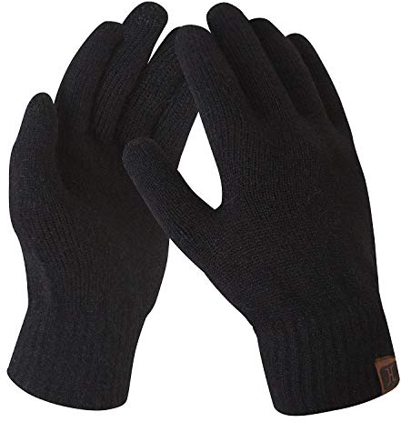 Bequemer Laden Damen Winter Warme Touchscreen Handschuhe A-schwarz