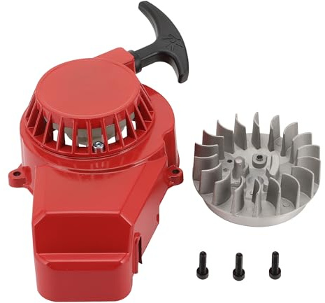 WOOSTAR Avviamento a Strappo con Volano Sostituzione per 2 Tempi 47cc 49cc Pocket Dirt Bike Mini ATV Motore Rosso