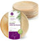 GoBeTree Assiettes Jetables en Feuille de Palmier, 25 Assiettes Rondes de 23 cm pour Barbecues, Pique-niques, Similaires au Bambou, Plus Résistantes que les Assiettes en Papier