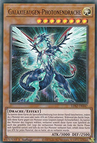 Konami - LDS2-DE047 - Galaxieaugen-Photonendrache - Ultra Rare - Yu-Gi-Oh - Deutsch - 1. Auflage