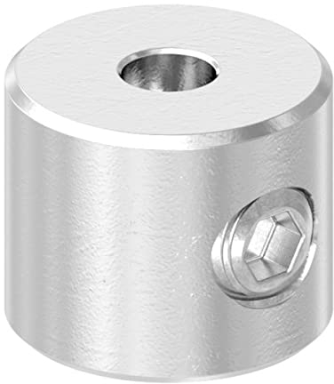 Rundklemme mit Madenschraube für Seil Ø 2-4 mm V4A