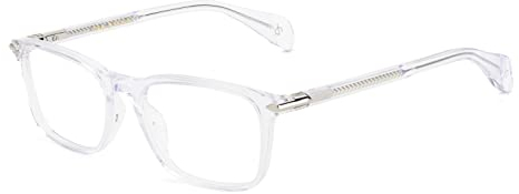 rag & bone RNB7016 Glasses, Crystal, 55 for Men, Crystal