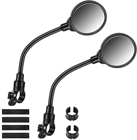 2 StüCke Fahrradspiegel FüR Ebike Mountain Road Bike RüCkspiegel Fahrrad Mit Einstellbar 360 Drehbar FüR 22-32mm Lenker