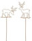 Storm's Gartenzaubereien Gartenstecker Elch Weihnachtsdeko 2 er Set zum Stecken in Rostoptik - Adventsdeko