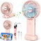 Handheld Fan, BICKON Portable Fan USB Rechargeable, 3 Speeds Powerful & Silence Desk Fan, 18H Cooling Time Light Mini Personal Fan for Travel, Office, Home, Handbag, Kids, Women, Gift, Indoor Outdoor