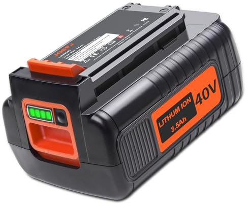 JGSPJ - Replacement Battery for Black and Decker 40V LBX2040 LBXR36 LBXR2036 LST540 LCS1240 LBX1540 LST136W Battery Replacement for Black&Decker 40 Volt MAX 3.5Ah Lithium Batteries
