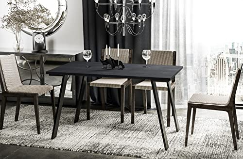 Endo-Moebel Esstisch Liwia 130 cm auf 210 cm erweiterbar Küchentisch Esszimmer Tisch (Beton Dunkel)