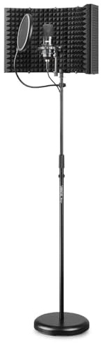 Vonyx CM300B Kondensatormikrofon mit Popschutz, Schwingungsdämpfer & Schallschutz, Studiomikrofon, USB Mikrofon, Microphone - Studio, Podcast, PC, Gaming, Streaming, Vlogs, schwarz