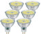 PRCNL GU5.3 LED Lampen 6.5W Kaltweiss 6000 Kelvin Glühbirnen, Ersetzt 60W Halogen, 700 Lumen, Nicht Dimmbar Flimmerfrei MR16 Glühbirne, AC/DC 12V, 6er Pack, 120 ° Abstrahlwinkel Reflektorlampen
