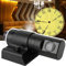 ExoticaBlend LED-Projektion, Römische Uhr, Bunte Projektion, Analoge Uhr, um 180 Grad Drehbar, mit Fernbedienung, Arabien-Zahl und Rom-Zeiger, Kostenloser Austausch,Black